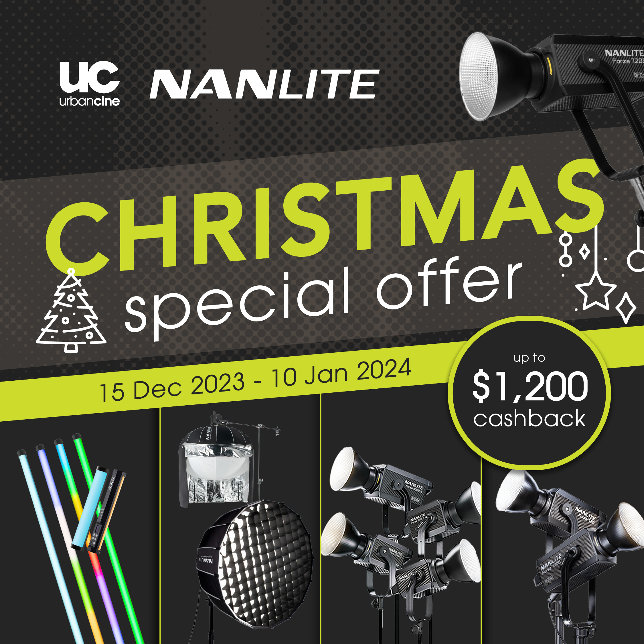 Nanlite Christmas Cashback Promotion 2023/24