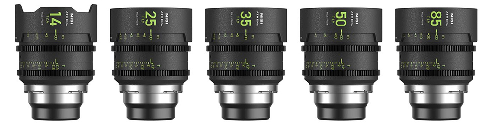 NiSi ATHENA PRIME Full Frame Cinema Lens Kit