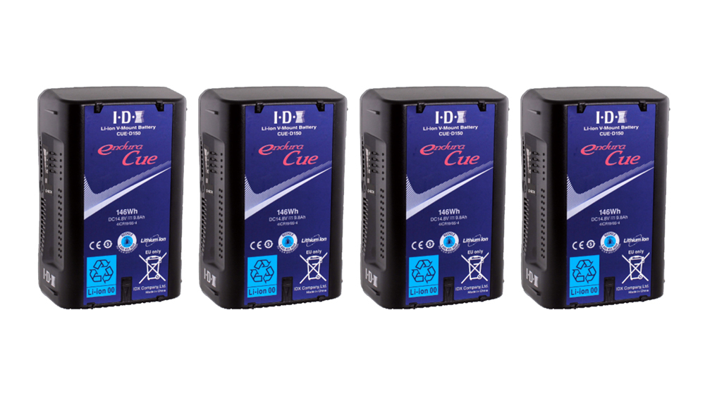 IDX 150/180Wh V-Lock Battery Bundle (x4)