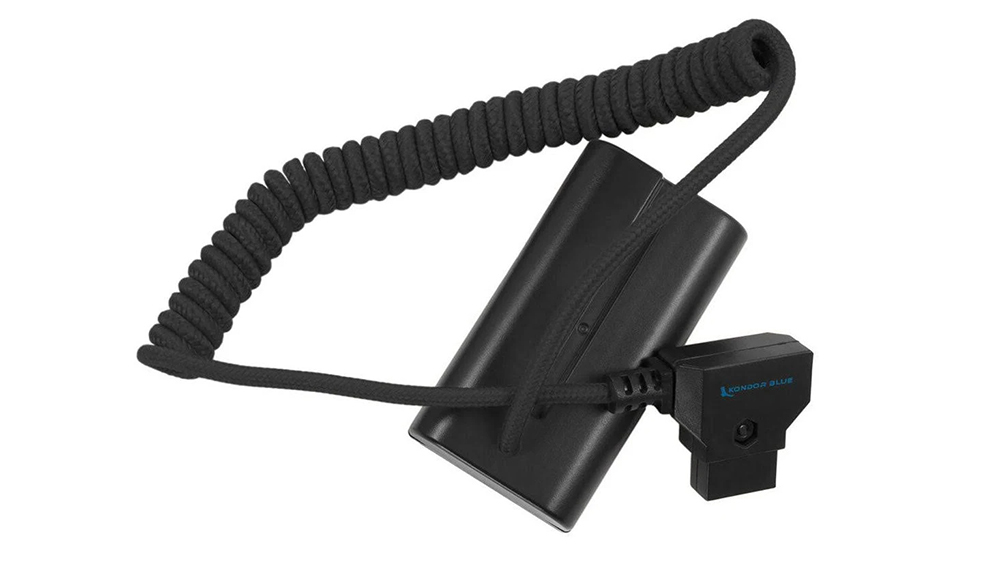 Kondor Blue D-Tap to Sony L Series Dummy Battery NPF Cable (BLACK)