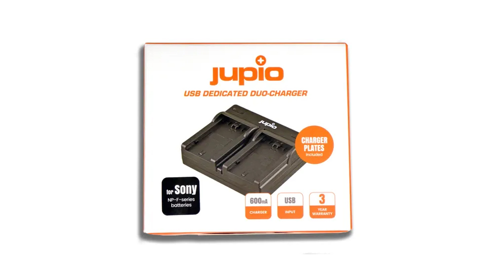 Jupio Dual USB Charger for Sony NP-F Battery