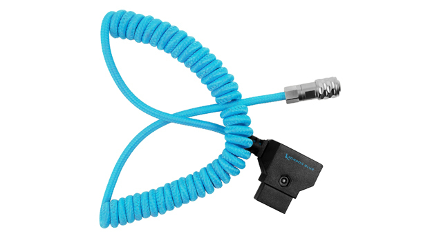 ​Kondor Blue Coiled D-Tap To BMPCC 4K / 6K Pro Power Cable