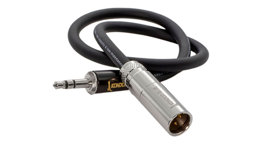 Kondor Blue 35.5cm Mini XL Male to 3.5mm Mono Mini Plug Audio Cable for Rode On Camera Mic Systems & Shotguns