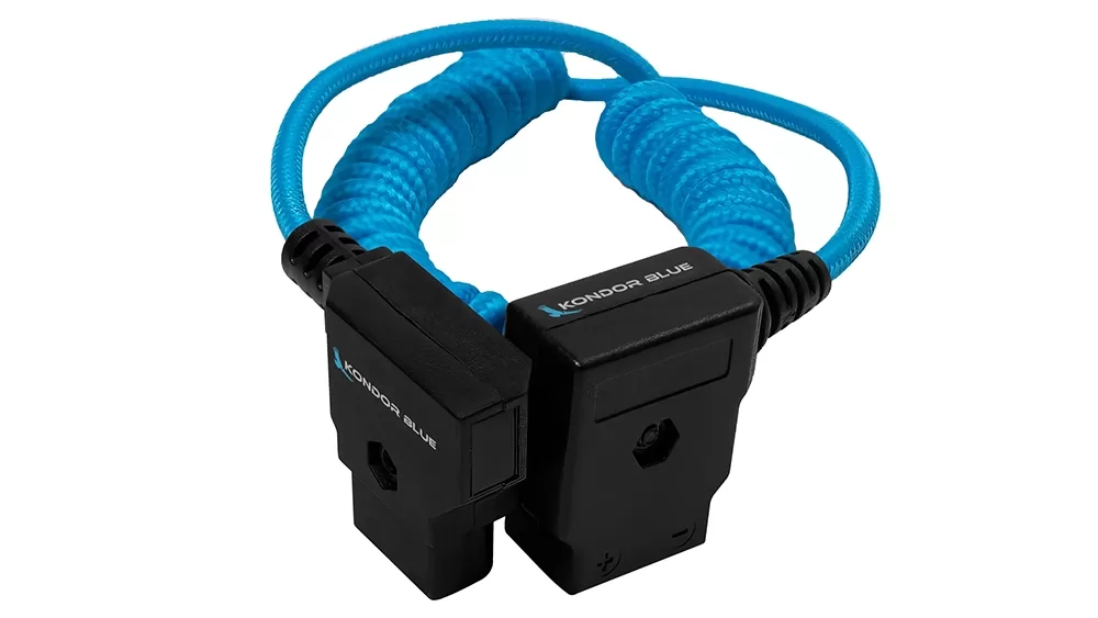 Kondor Blue D-Tap extension Male to Female coiled cable