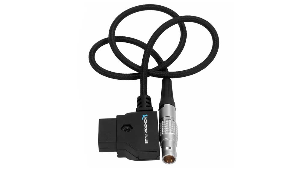 Kondor Blue D-Tap to Lemo 2 Pin 0B male power cable (Black) KB_DtapLemo1_Bk