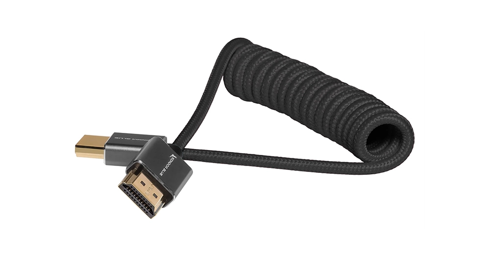 Kondor Blue Full HDMI Cable for On-Camera Monitors 12"-24" Braided Coiled