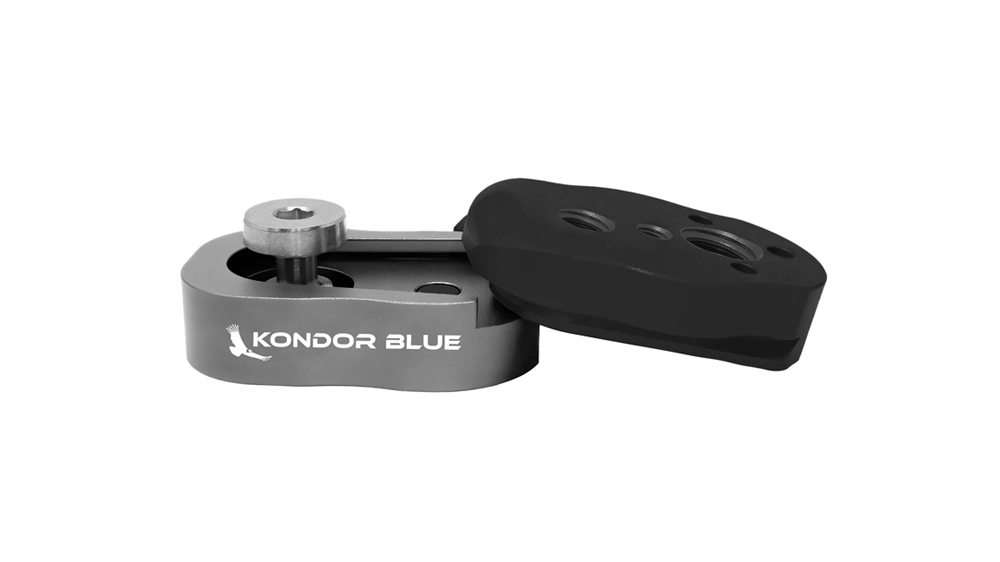 Kondor Blue Mini Quick Release Plate for Monitors, Arms, Accessories (Black)