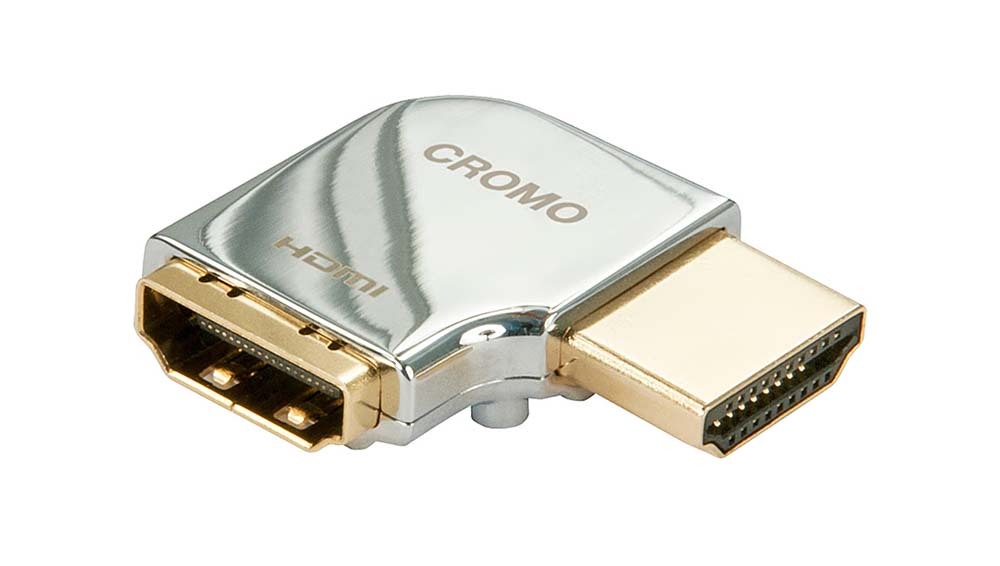 Cromo Male/Female HDMI 90-degree Adapter (Right)