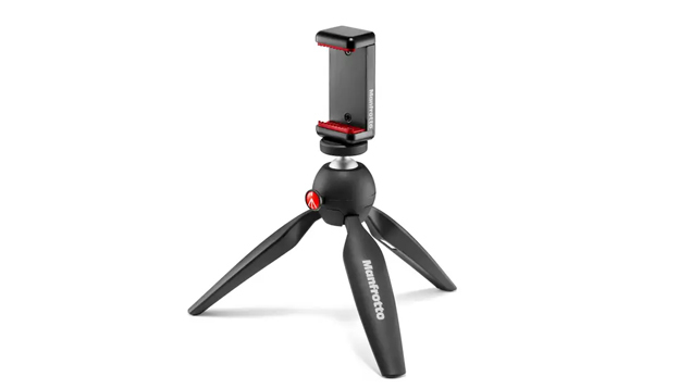 Manfrotto Mini Pixi Table Top Tripod with SmartPhone Clamp