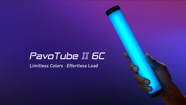 NanLite PavoTube II 6C RGBW LED Tube with Internal Battery (25cm)