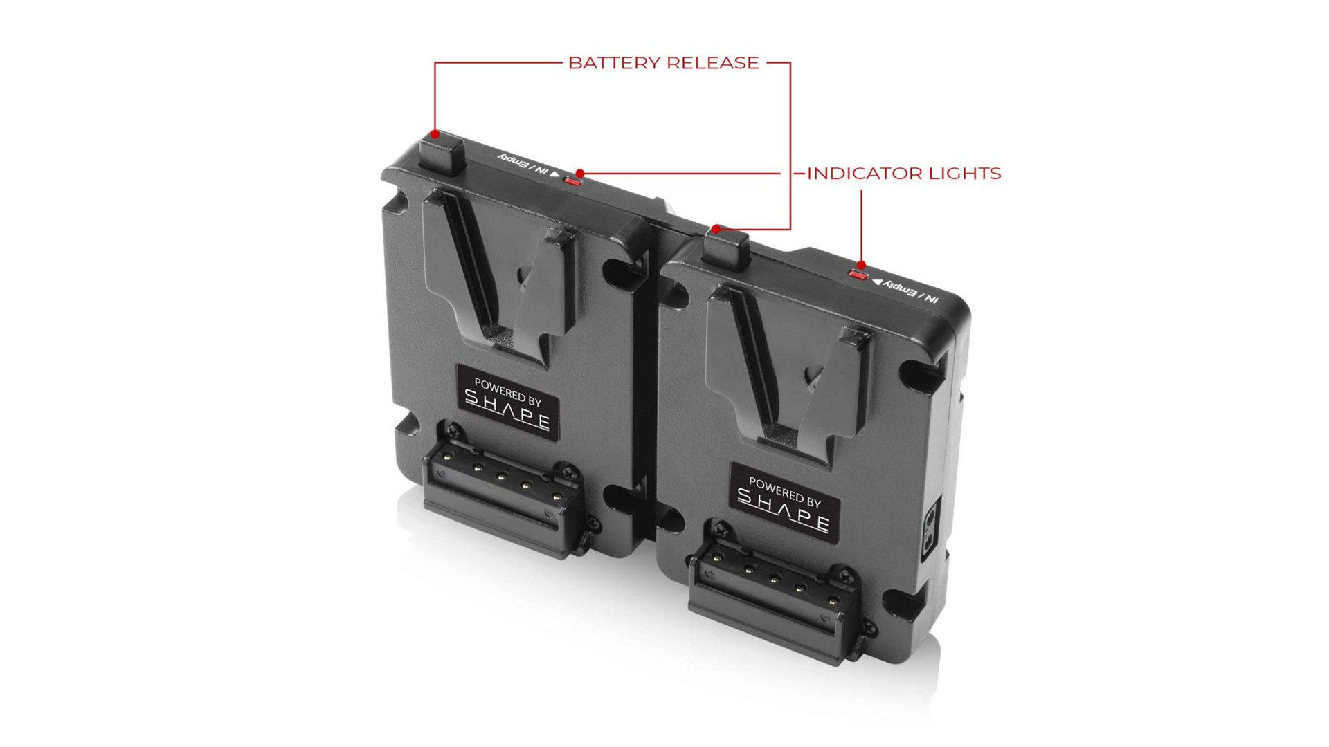SHAPE Dual V-Mount Hot Swap Mini Battery Plate
