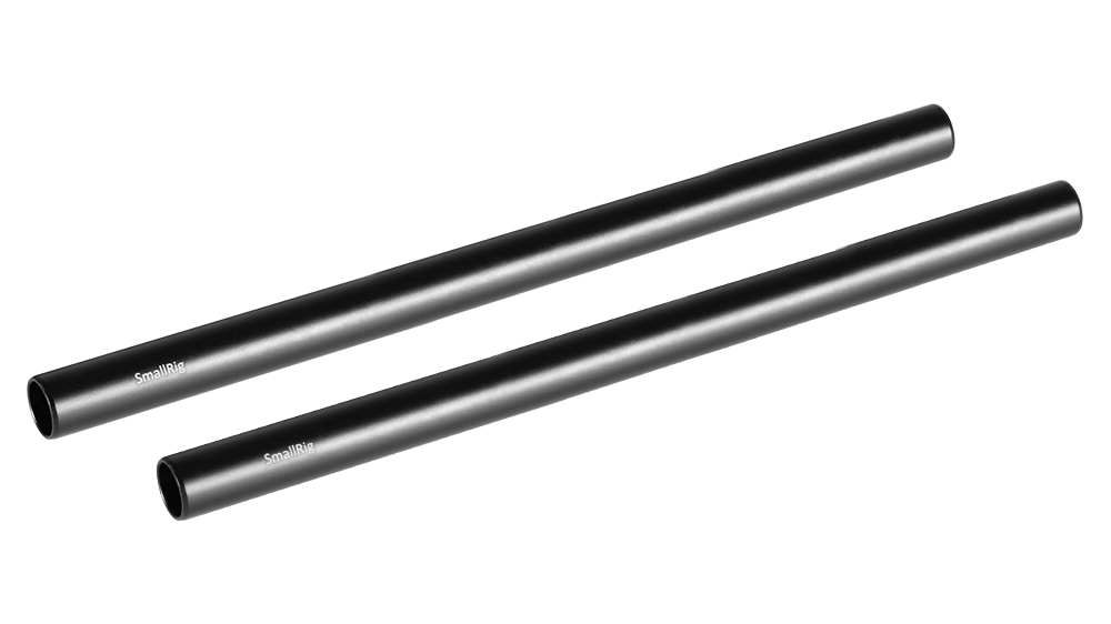 SmallRig 1052 Aluminium 15mm Rods (Pair, M12-10")