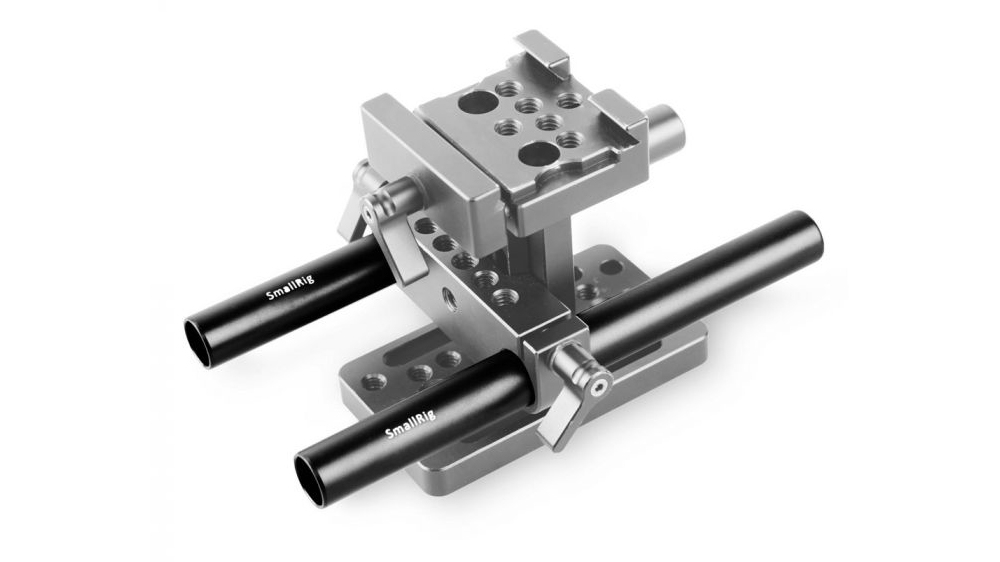 SmallRig 2pcs 15mm Black Aluminium Alloy Rod (M12-15cm) 6" 1050