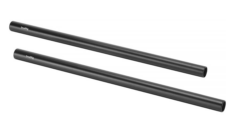 SmallRig 12 inch 15mm Black Aluminum Alloy Rod (2 PIECES) 1053