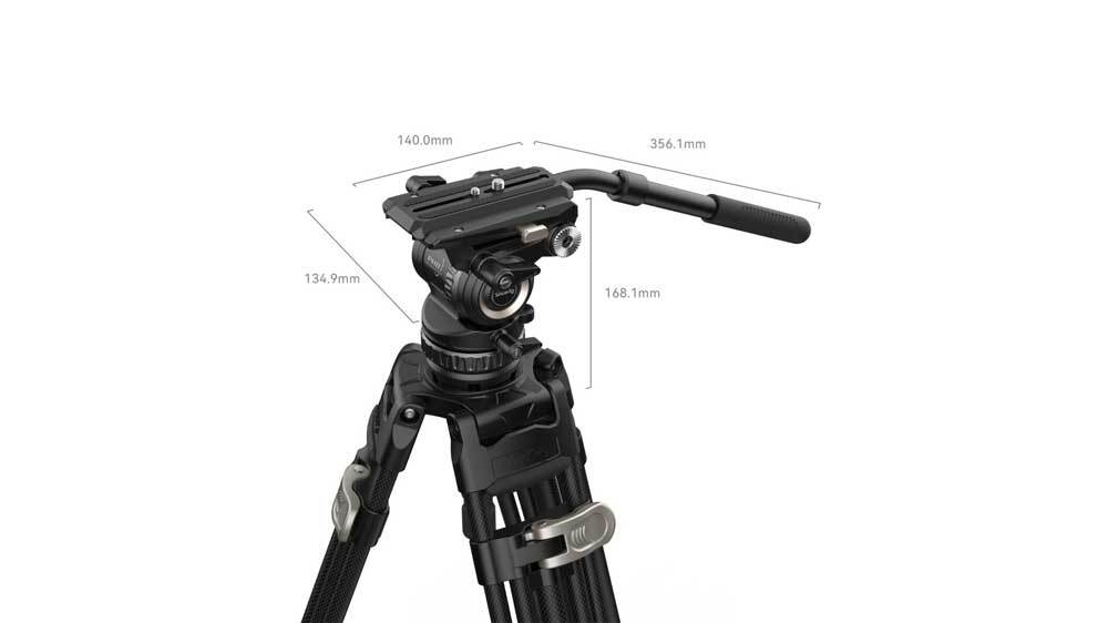 SmallRig Professional Fluid Head Tripod Kit 4465