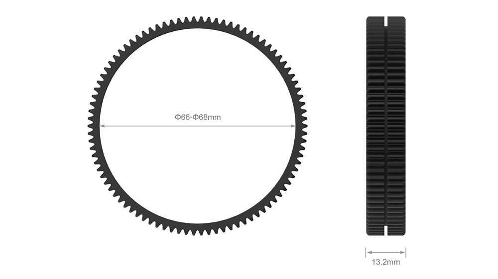 SmallRig Seamless Focus Gear Ring (66 to 68mm) 3292
