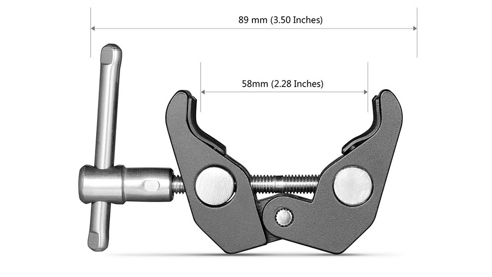 SmallRig Super Clamp with 1/4" & 3/8" Thread (2pcs Pack) 2058