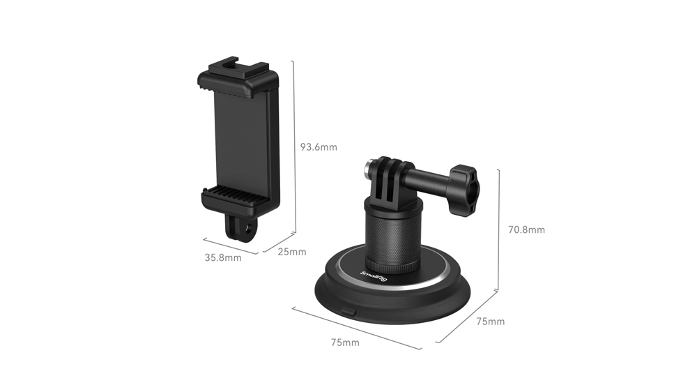 Smallrig Suction Cup Mounting Support for Action Cameras