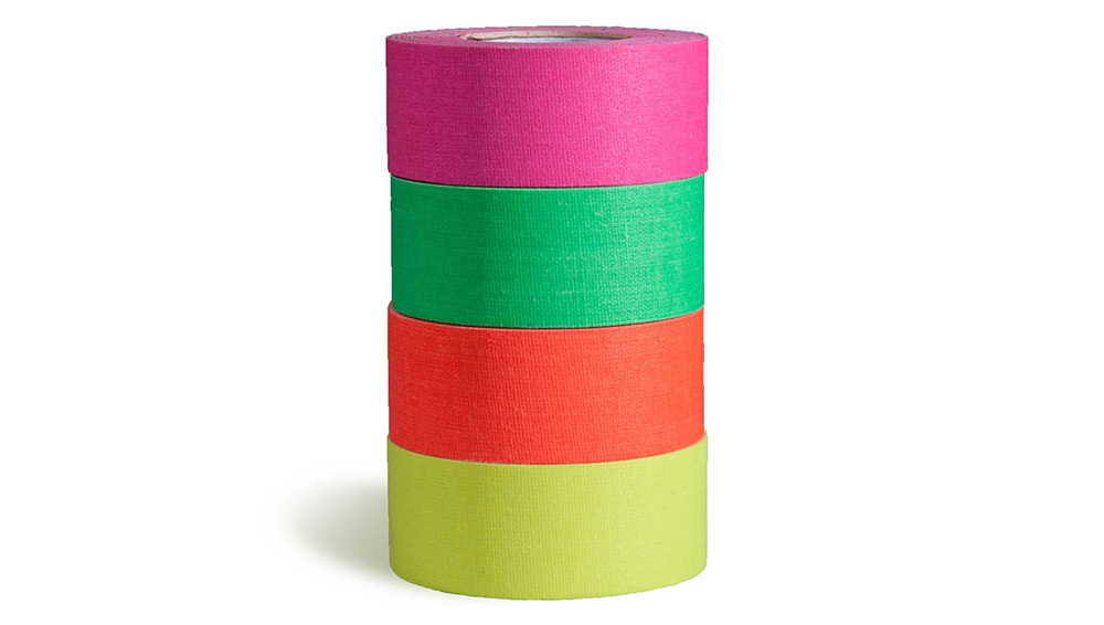 Visual Departures MicroGaffer Fluorescent Tape 24mm x 7m - 4 Pack