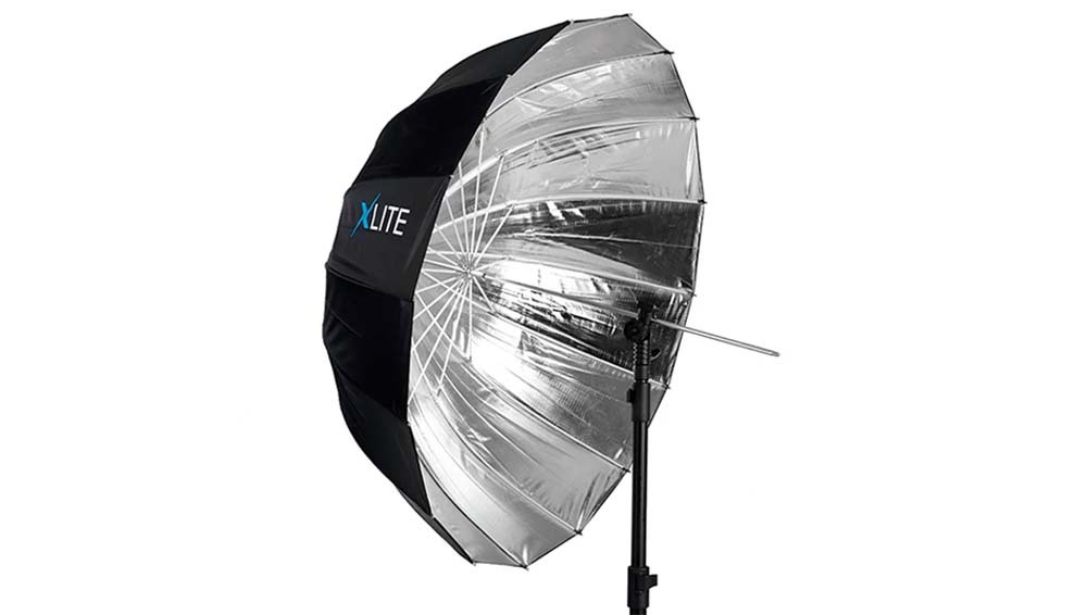 Xlite Deep Parabolic Black / Silver Umbrella (85cm)