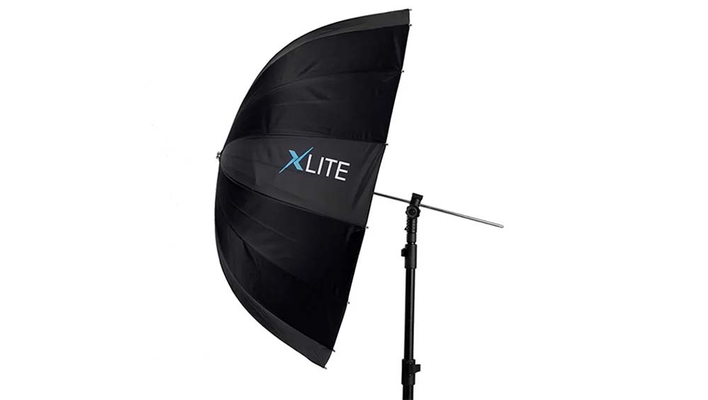 Xlite Deep Parabolic Black / Silver Umbrella (85cm)